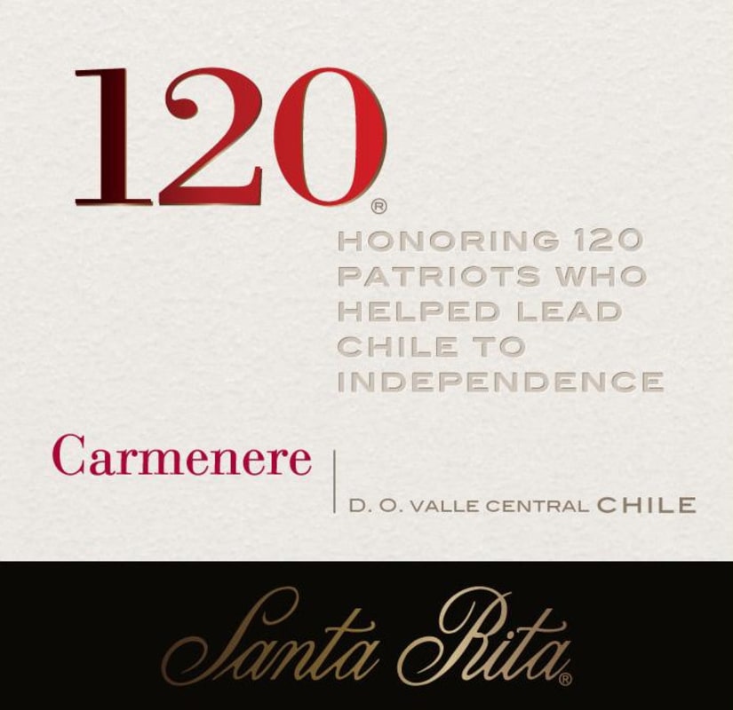 Santa Rita 120 Carmenere 2011 Front Label