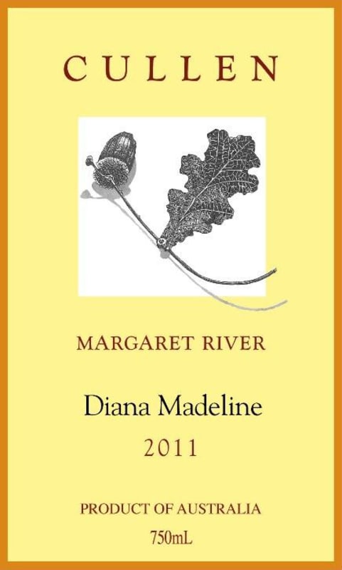Cullen Diana Madeline 2011 Front Label