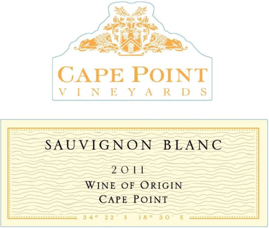 Cape Point Sauvignon Blanc 2011 Front Label