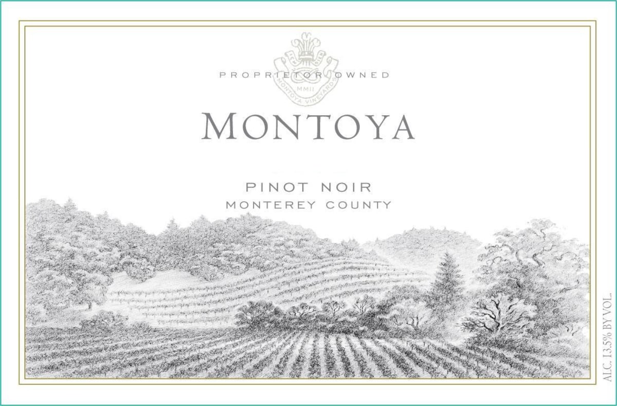 Montoya Pinot Noir 2009 Front Label