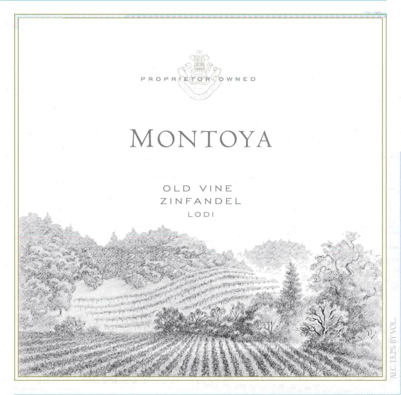 Montoya Old Vines Zinfandel 2013 Front Label