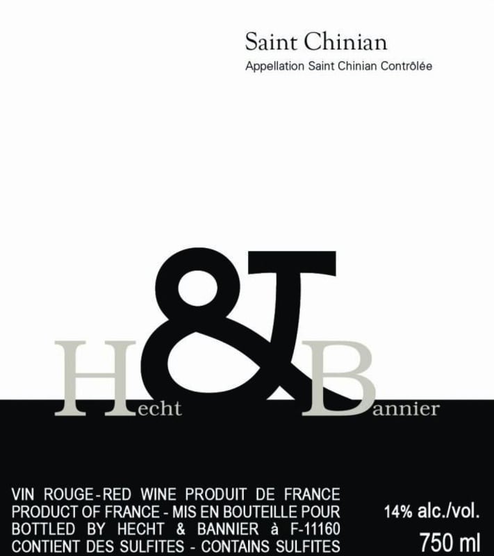 Hecht & Bannier Saint Chinian 2011 Front Label