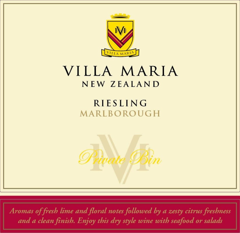 Villa Maria Private Bin Riesling 2011 Front Label