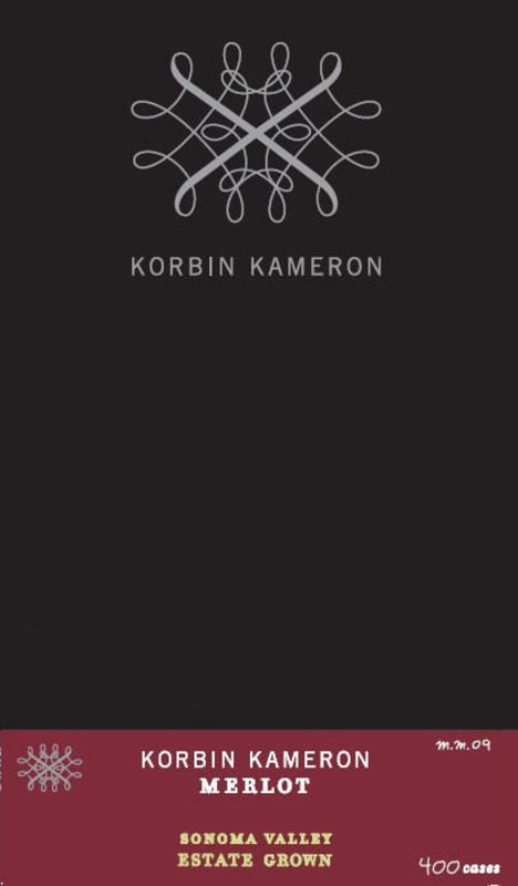 Moonridge Vineyards Korbin Kameron Merlot 2012 Front Label