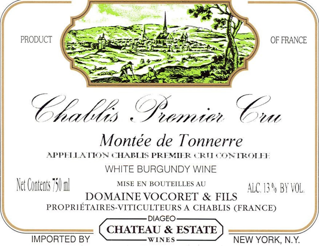 Vocoret Chablis Montee de Tonnerre Premier Cru 2011 Front Label