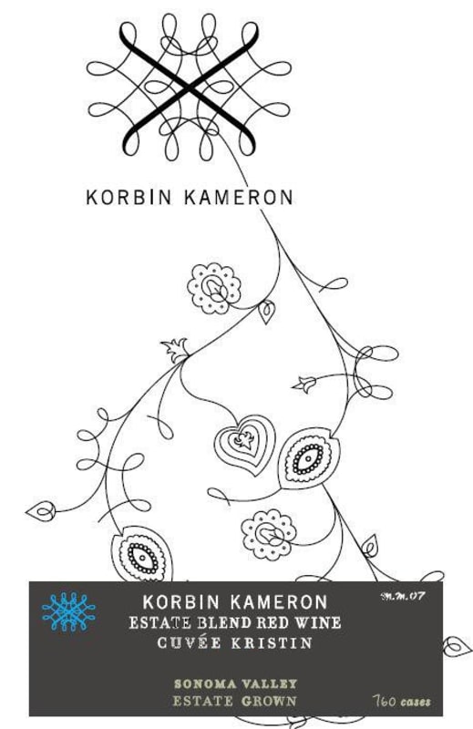 Moonridge Vineyards Korbin Kameron Cuvee Kristin Red Blend 2008 Front Label