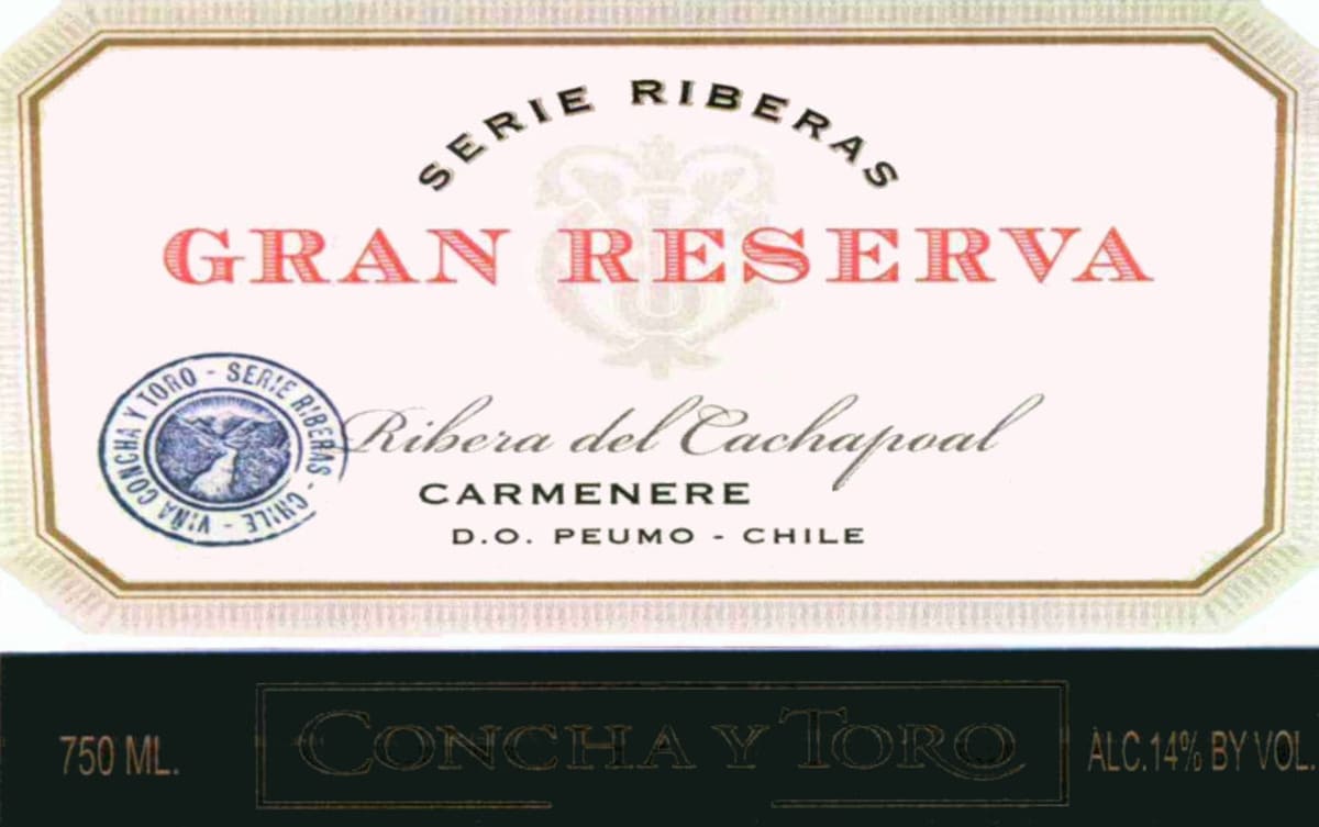 Concha y Toro Gran Reserva Serie Riberas Carmenere 2011 Front Label