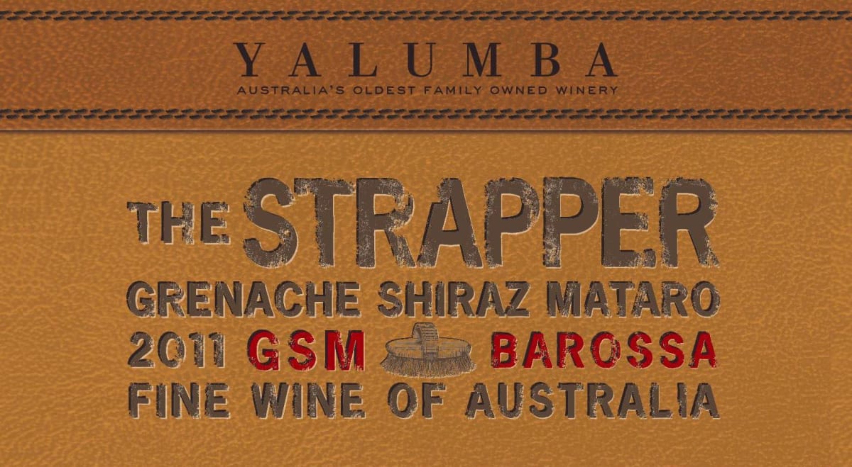 Yalumba The Strapper GSM Barossa 2011 Front Label