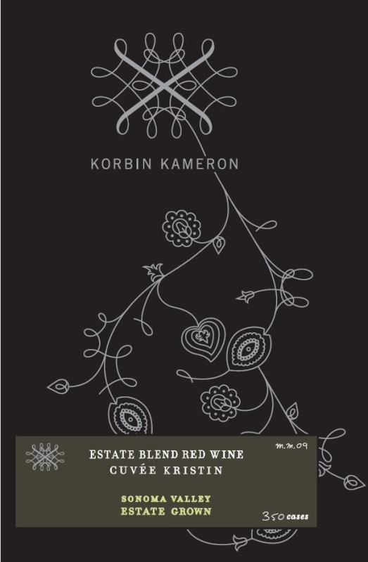 Moonridge Vineyards Korbin Kameron Cuvee Kristin Red Blend 2012 Front Label