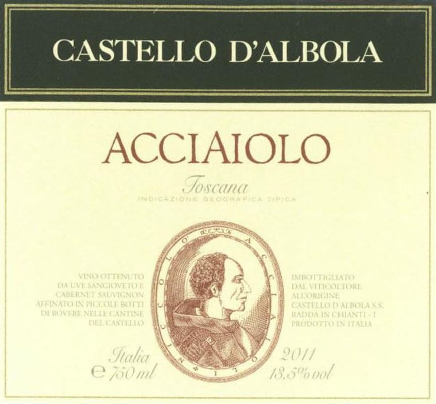 Castello di Albola Toscana Acciaiolo 2011 Front Label