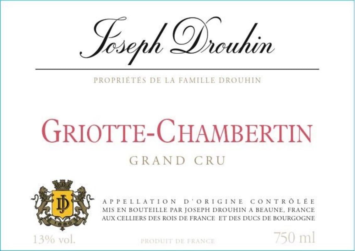 Joseph Drouhin Griotte Chambertin Grand Cru 2011 Front Label