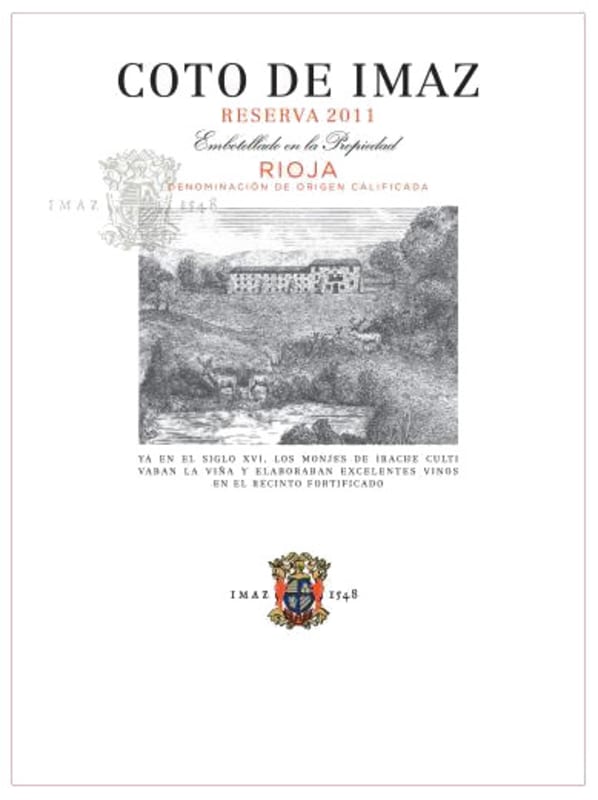 El Coto Coto de Imaz Reserva 2011 Front Label
