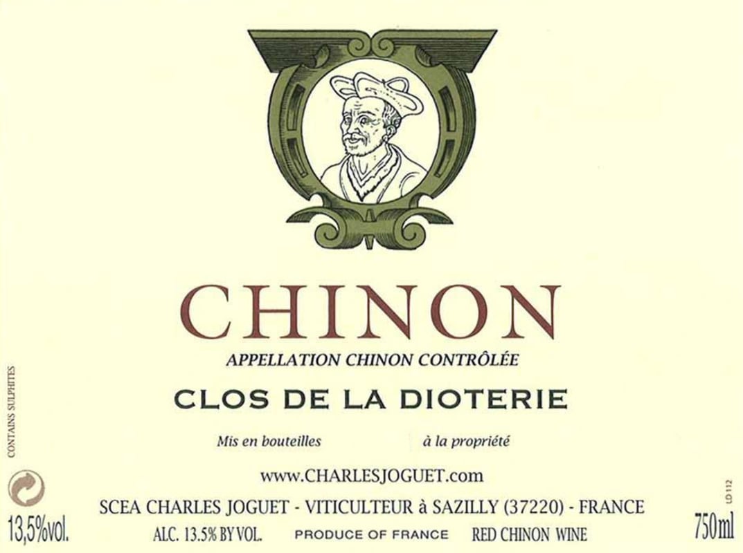 Charles Joguet Chinon Clos de la Dioterie 2011 Front Label