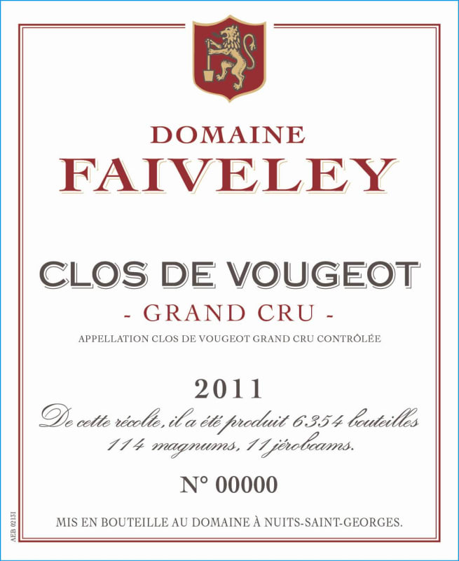 Faiveley Clos de Vougeot Grand Cru 2011 Front Label