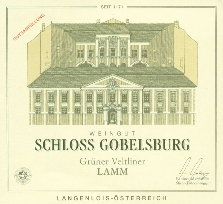 Schloss Gobelsburg Lamm Gruner Veltliner 2011 Front Label