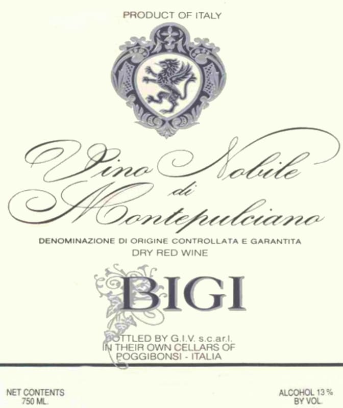Bigi Vino Nobile di Montepulciano 2011 Front Label