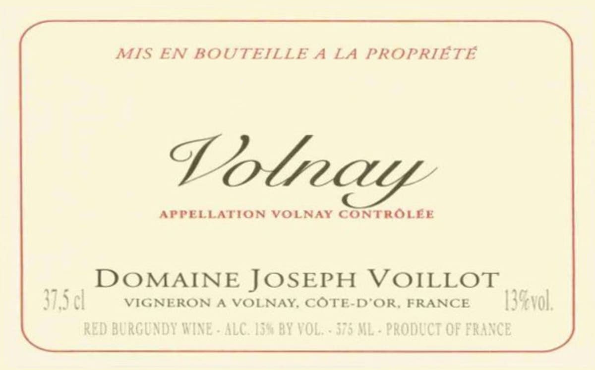 Domaine Joseph Voillot Volnay 2011 Front Label