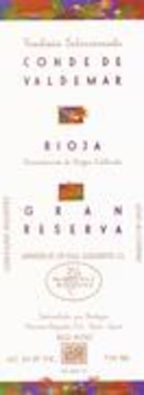 Bodegas Valdemar Conde de Valdemar Gran Reserva 1995 Front Label