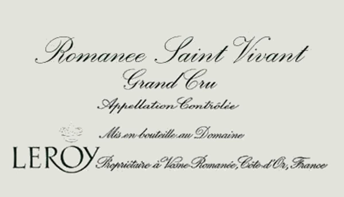 Domaine Leroy Romanee St. Vivant Grand Cru 2011 Front Label