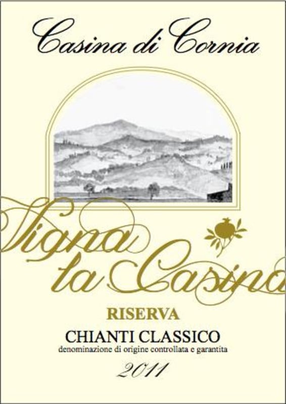 Cascina di Cornia Vigna la Casina Riserva 2011 Front Label