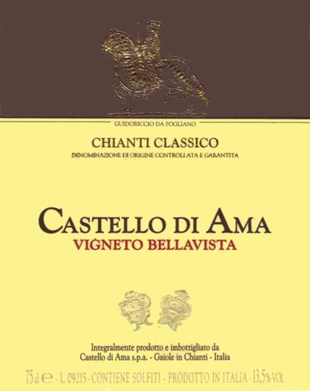 Castello di Ama Chianti Classico Vigneto Bellavista 2011 Front Label