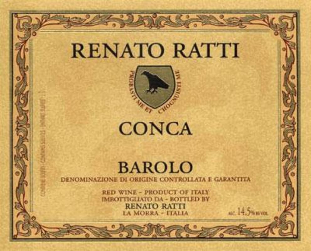 Renato Ratti Barolo Conca 2011 Front Label