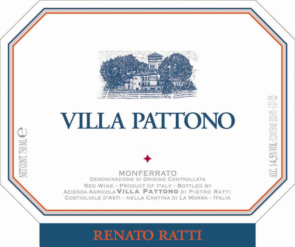 Renato Ratti Villa Pattono Rosso 2011 Front Label
