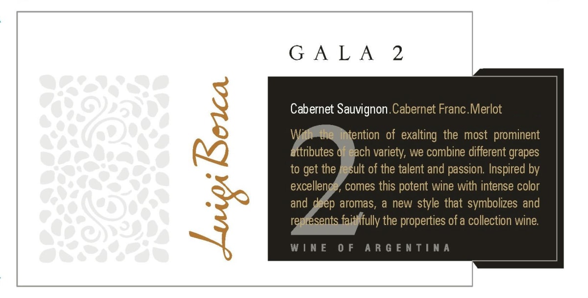 Luigi Bosca Gala 2 2011 Front Label