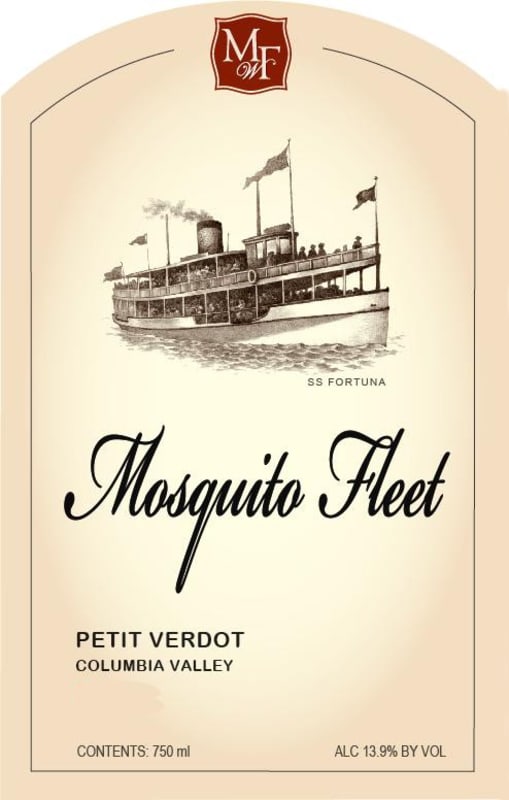 Mosquito Fleet Winery Petit Verdot 2012 Front Label