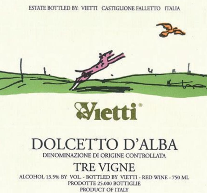 Vietti Dolcetto d'Alba Tre Vigne 2011 Front Label