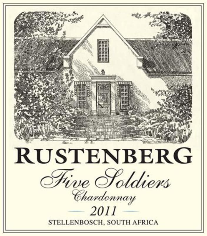 Rustenberg 5 Soldiers Chardonnay 2011 Front Label