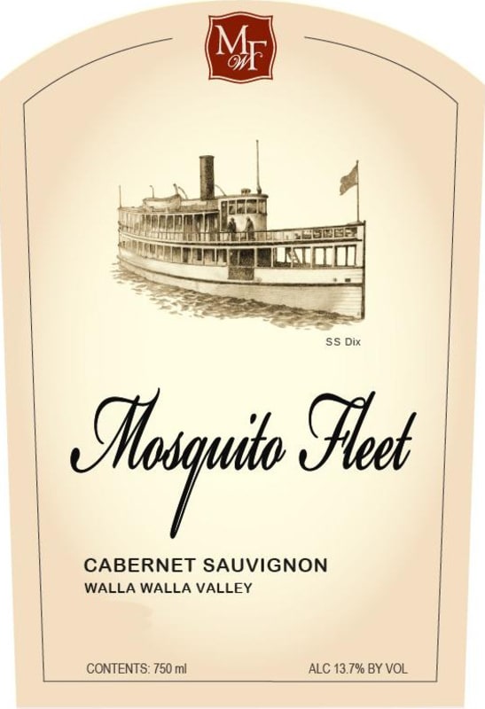 Mosquito Fleet Winery Cabernet Sauvignon 2011 Front Label
