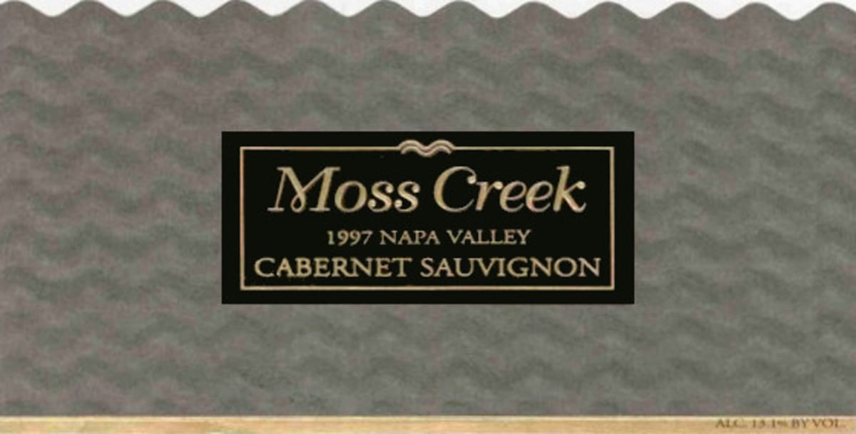 Moss Creek Winery Cabernet Sauvignon 1997 Front Label
