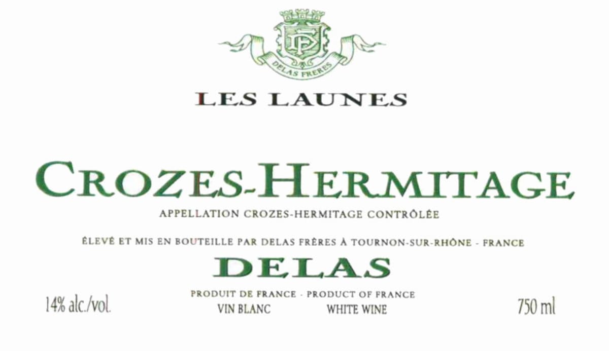 Delas Crozes-Hermitage Les Launes 2011 Front Label