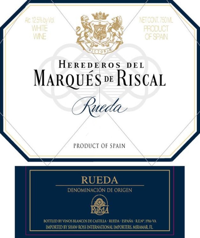 Marques de Riscal Rueda Verdejo 2011 Front Label
