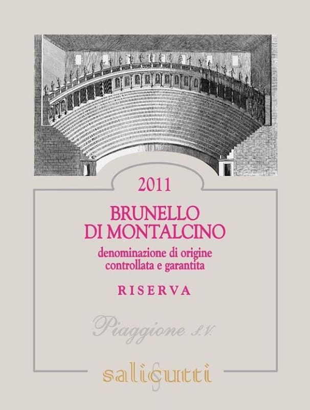 Salicutti Brunello di Montalcino Riserva 2011 Front Label