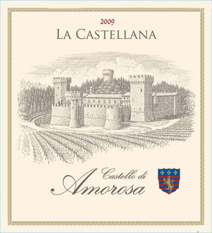 Castello di Amorosa La Castellana Reserve Super Tuscan Blend 2009 Front Label