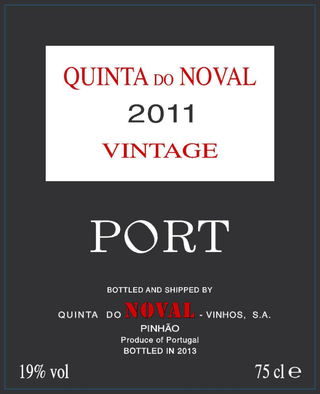 Quinta do Crasto Vintage Port 2011 Front Label