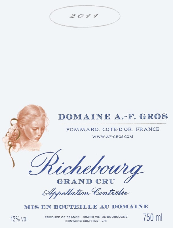 Domaine A.F. Gros Richebourg Grand Cru 2011 Front Label