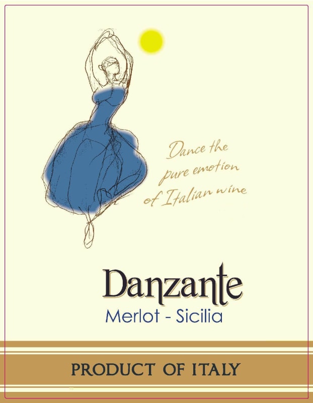 Danzante Merlot 2011 Front Label