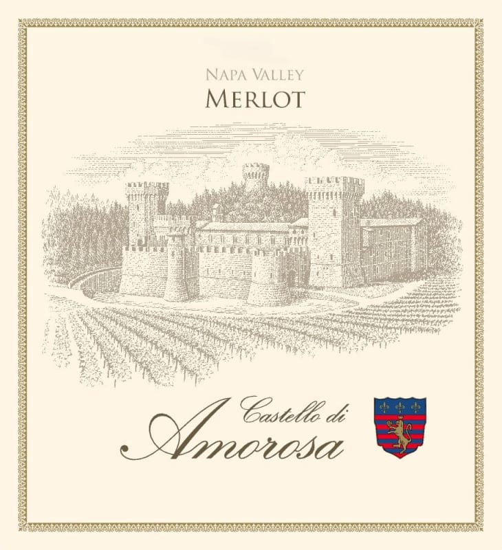 Castello di Amorosa Merlot 2011 Front Label