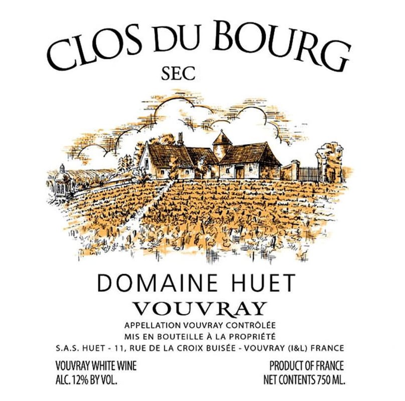 Domaine Huet Clos du Bourg Sec 2011 Front Label