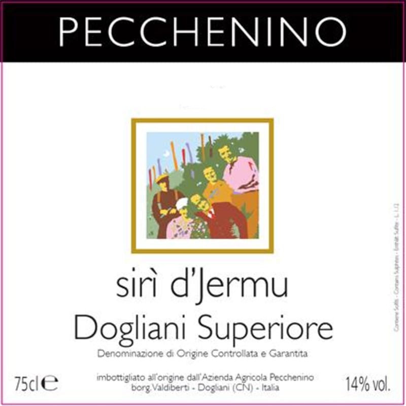 Pecchenino Dogliani Superiore Siri d'Jermu Dolcetto 2011 Front Label