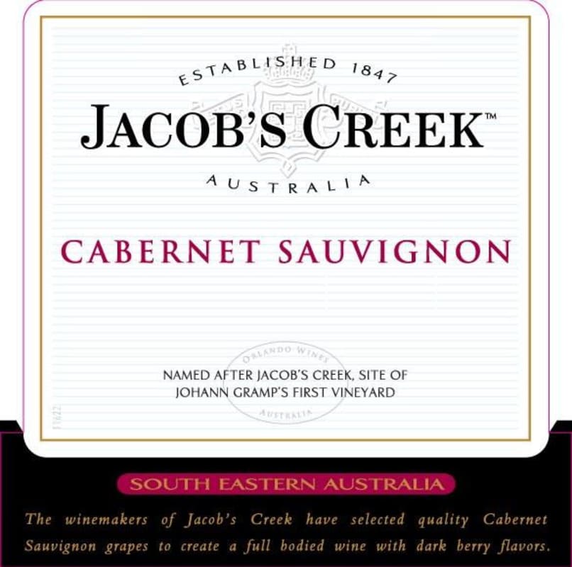 Jacob's Creek Classic Cabernet Sauvignon 2011 Front Label