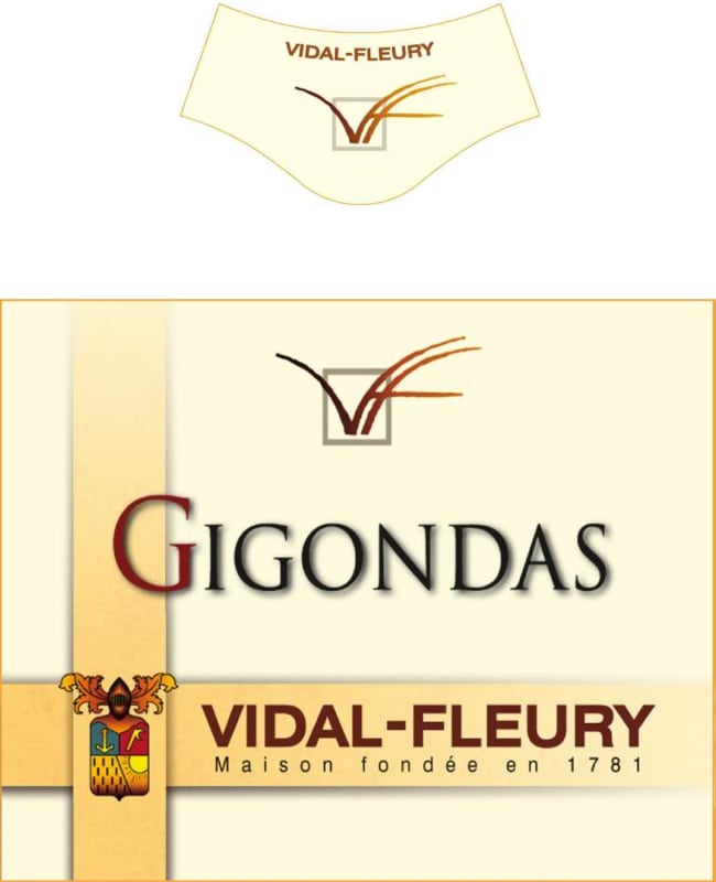 Vidal-Fleury Gigondas 2011 Front Label