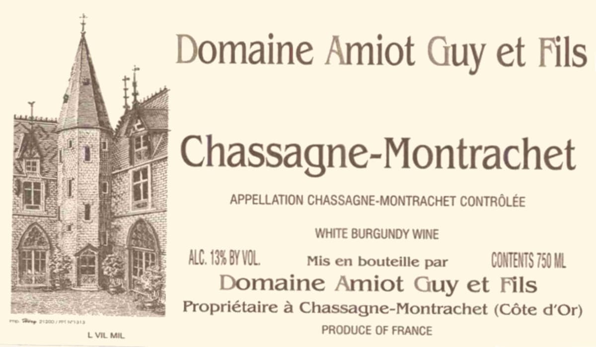Guy Amiot Chassagne-Montrachet Blanc 2011 Front Label