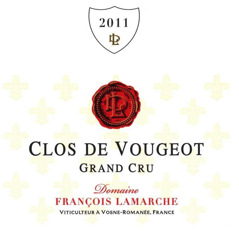Francois Lamarche Clos de Vougeot Grand Cru 2011 Front Label