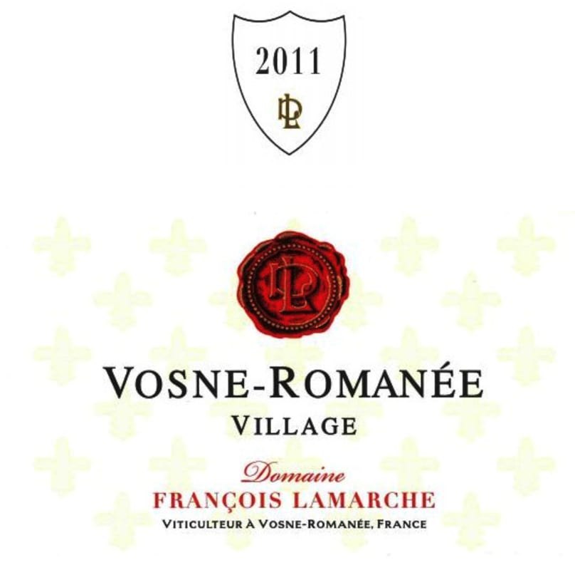Francois Lamarche Vosne Romanee 2011 Front Label