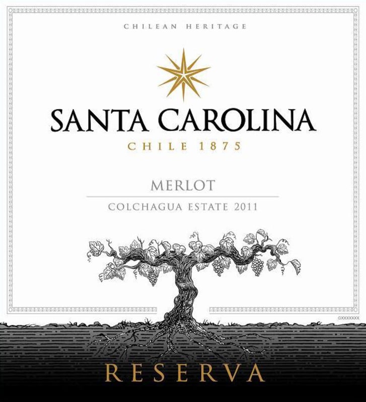 Santa Carolina Reserva Merlot 2011 Front Label