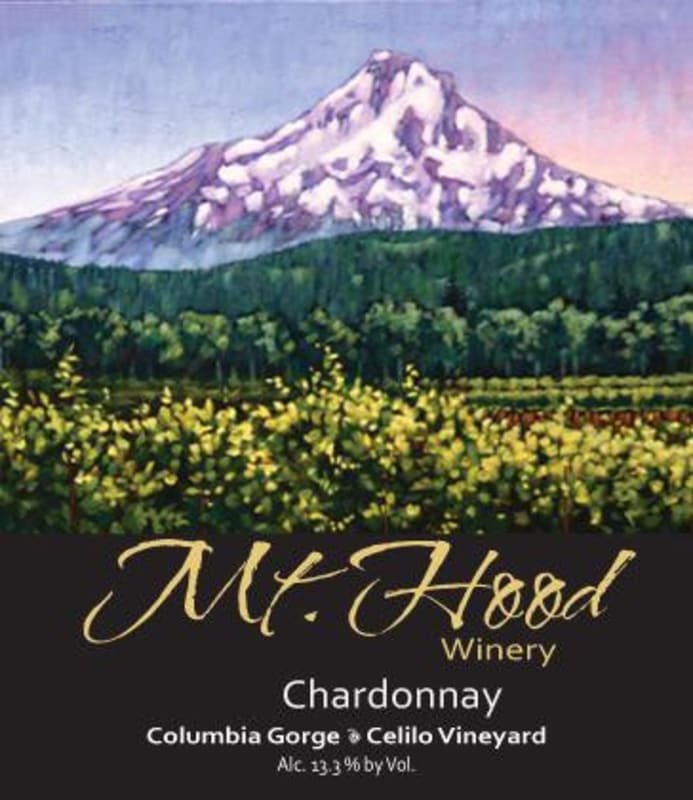 Mt. Hood Winery Chardonnay 2014 Front Label